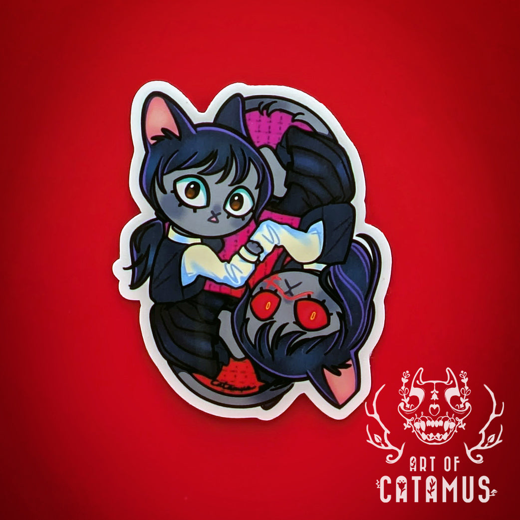 Chainsaw Cat Stickers