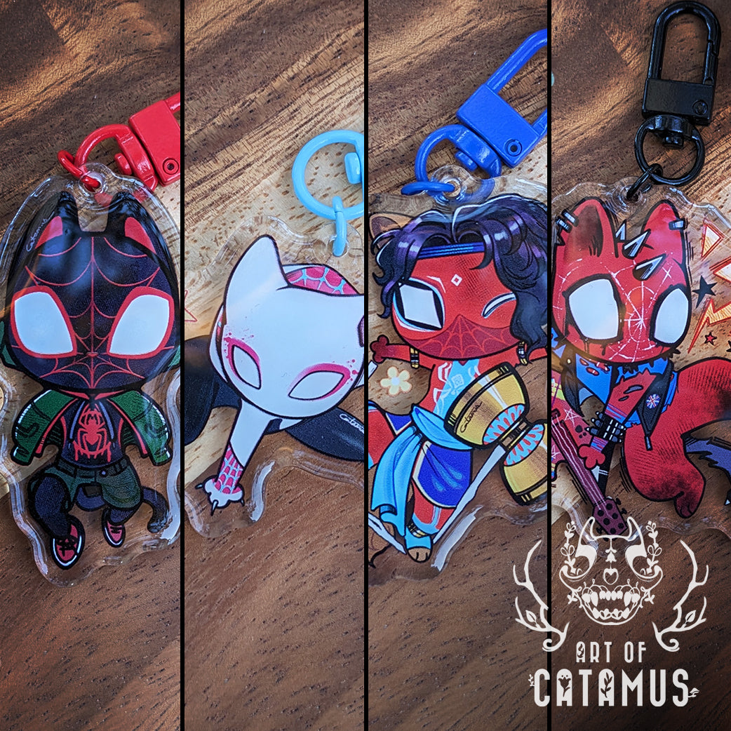Spidercat Charms
