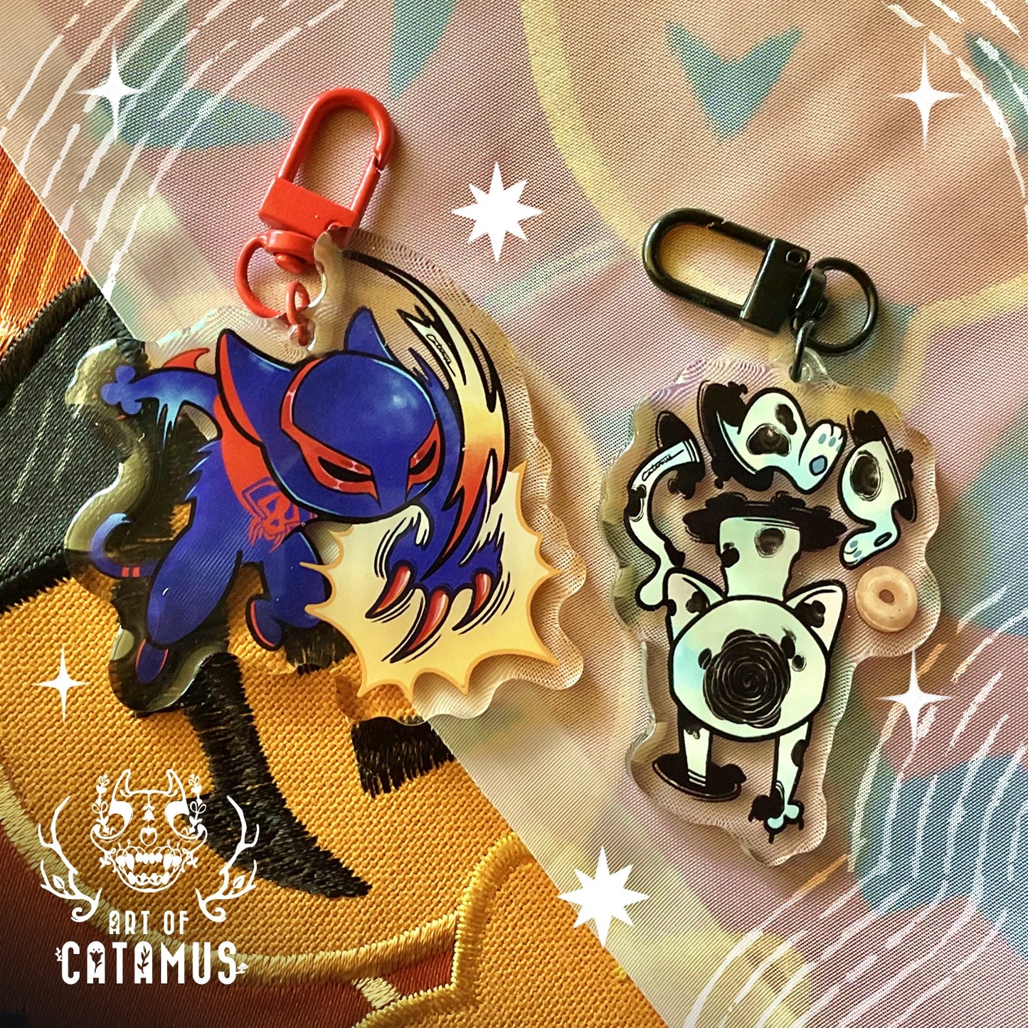Spidercat Charms