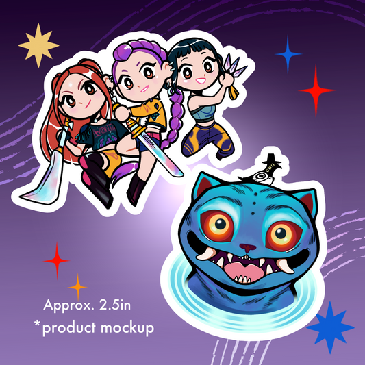 Demon Hunters Stickers