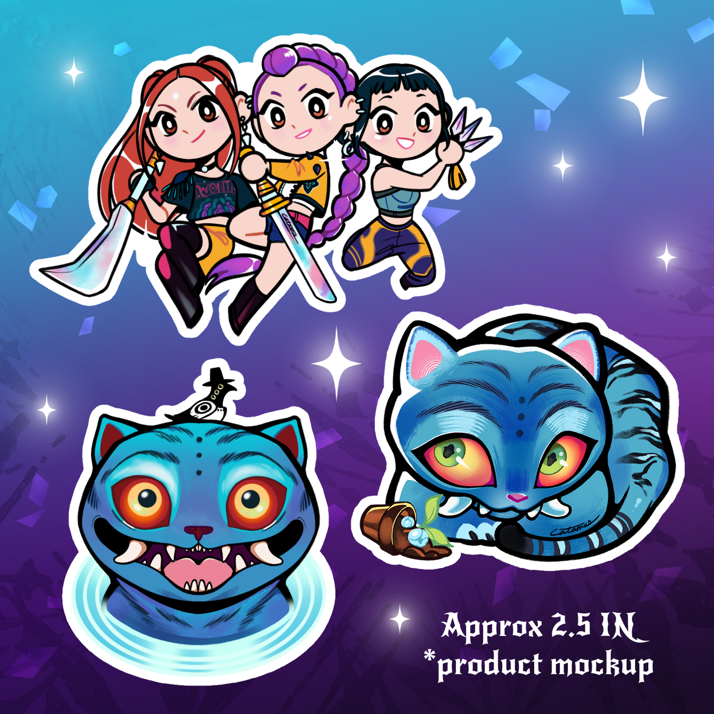 Demon Hunters Stickers