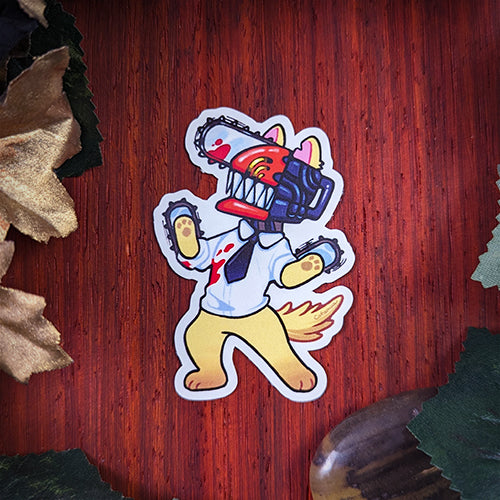 Chainsawcat Sticker