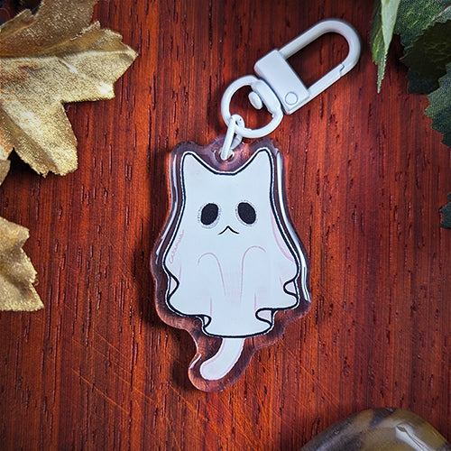 Ghost Cat Charm
