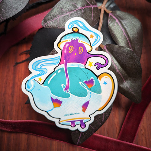 Teapot Ghost COLOR VARIANT Sticker